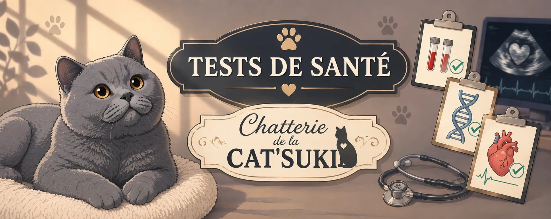 Les tests de santé chez les reproducteurs de la Cat’suki : une priorité absolue